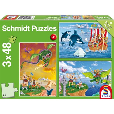 Schmidt Spiele Puzzle: Vikings (3x48) 