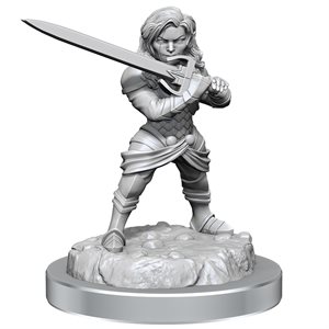 Critical Role Unpainted Miniatures Wave 3: Human Wizard Female & Halfling Holy Warrior Female
